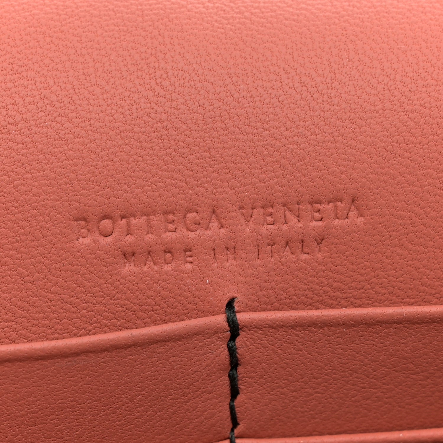 Bottega Veneta Nappa Intrecciato Studded Embellished Chain Wallet Tan Corallo 6 of 14