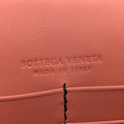Bottega Veneta Nappa Intrecciato Studded Embellished Chain Wallet Tan Corallo 6 of 14