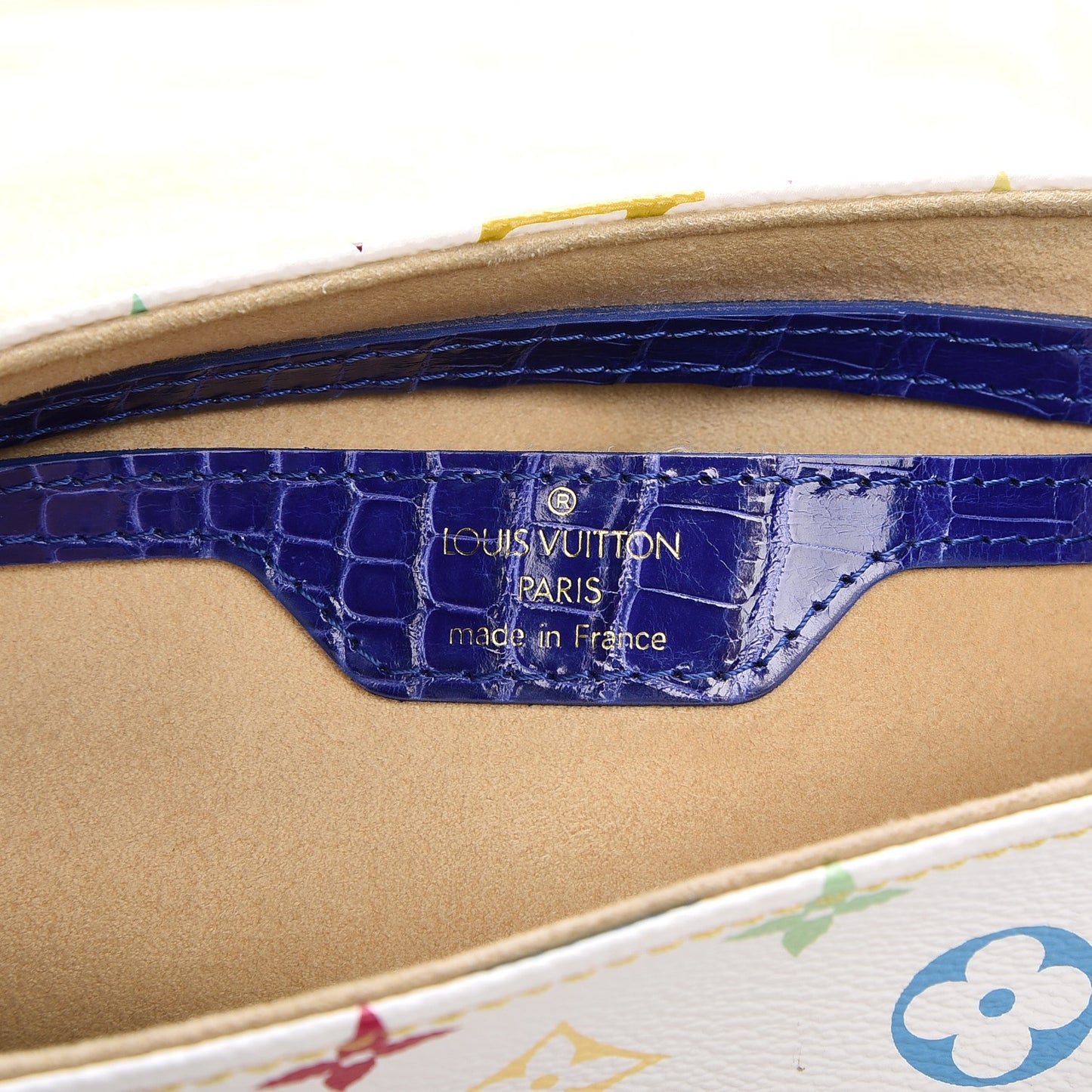Alligator Monogram Multicolor Marilyn White