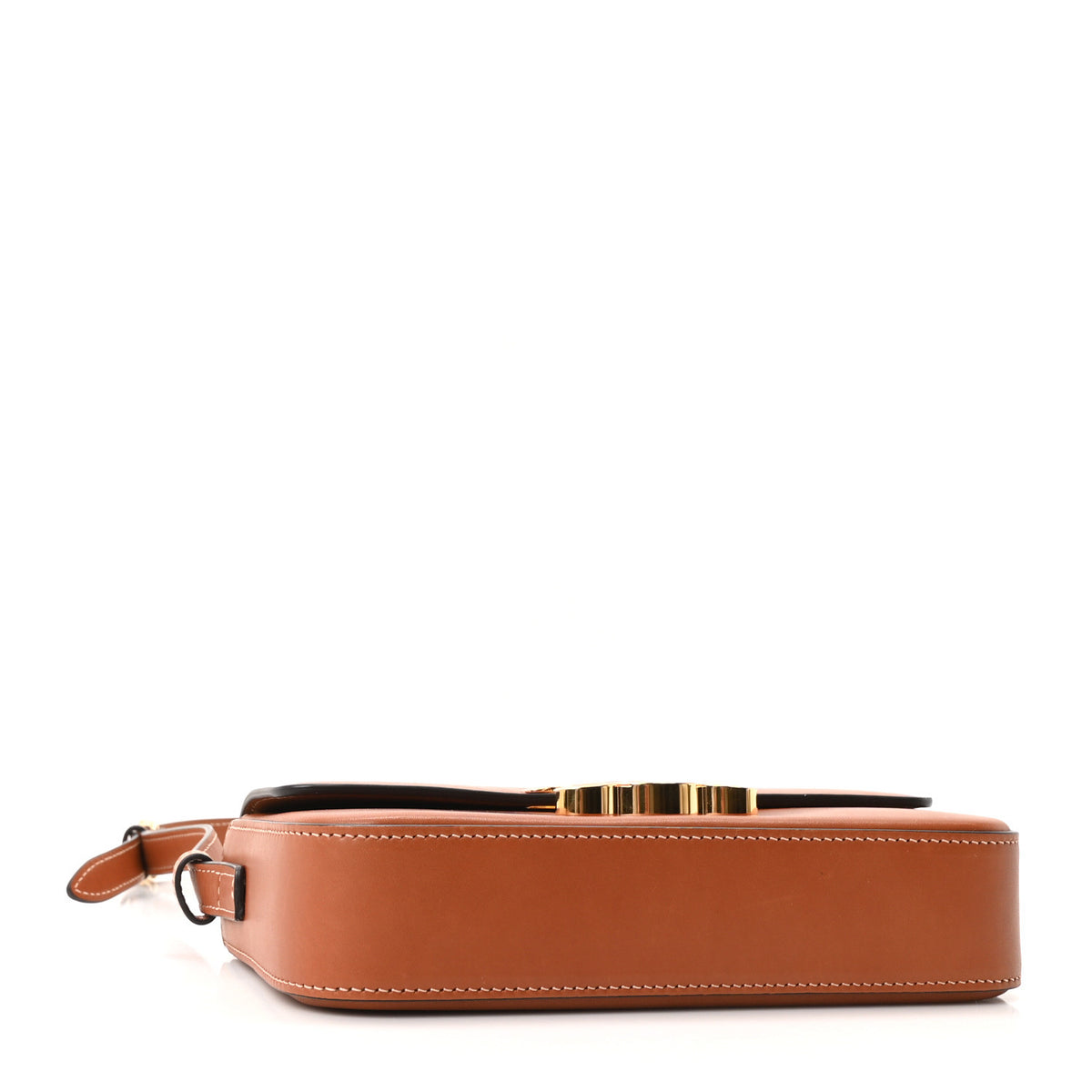 Natural Calfskin Triomphe Shoulder Bag Tan
