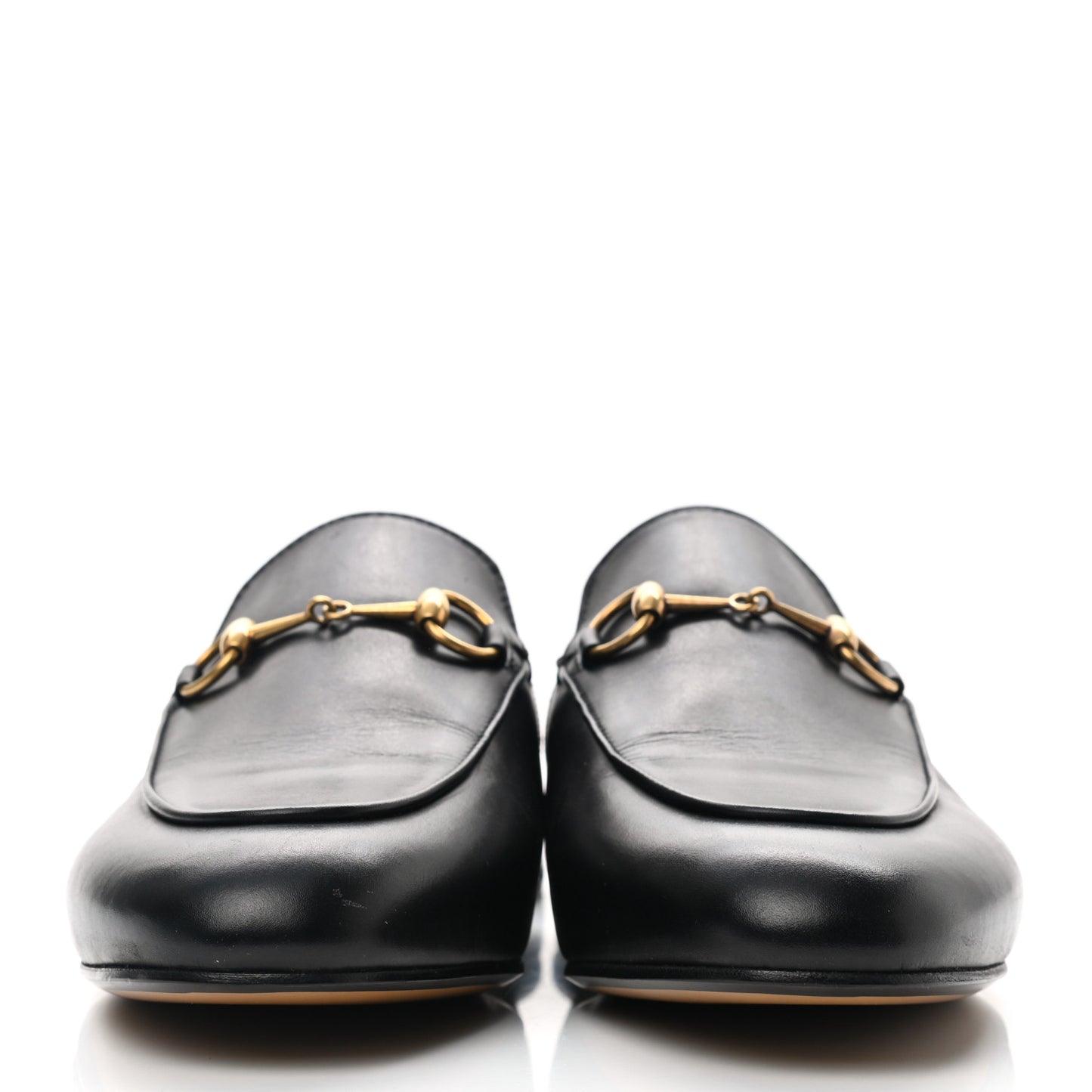 Calfskin Womens Princetown Slippers 38 Black