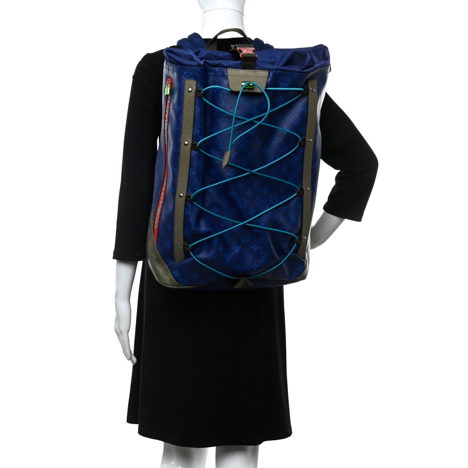 Louis Vuitton Monogram Taiga Eclipse Outdoor Pacific Backpack Cobalt 2 of 10
