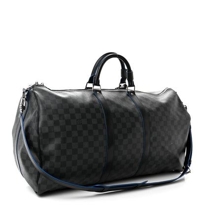 Louis Vuitton Damier Cobalt Keepall Bandouliere 55 2 of 15