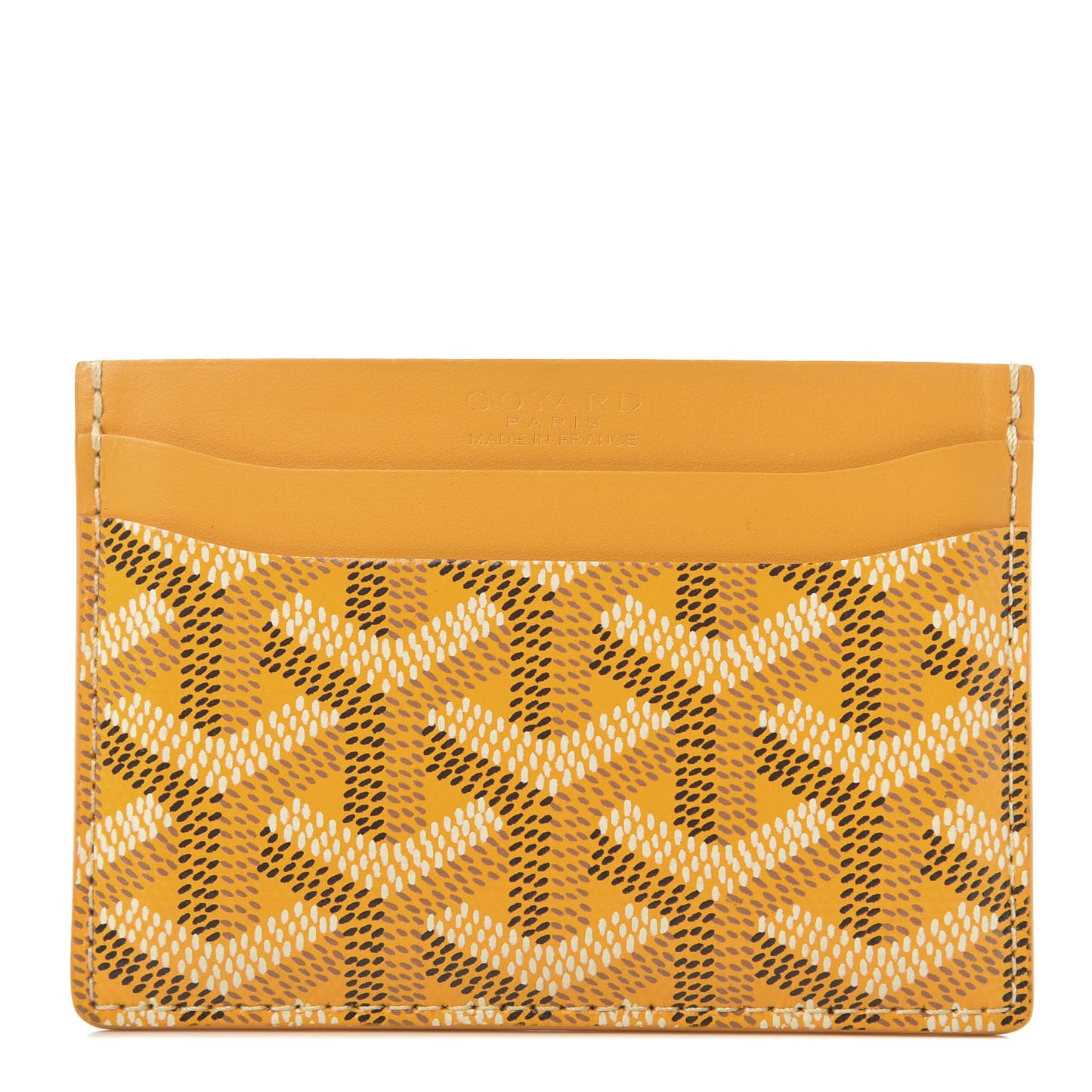 Goyardine Saint Sulpice Card Holder Yellow