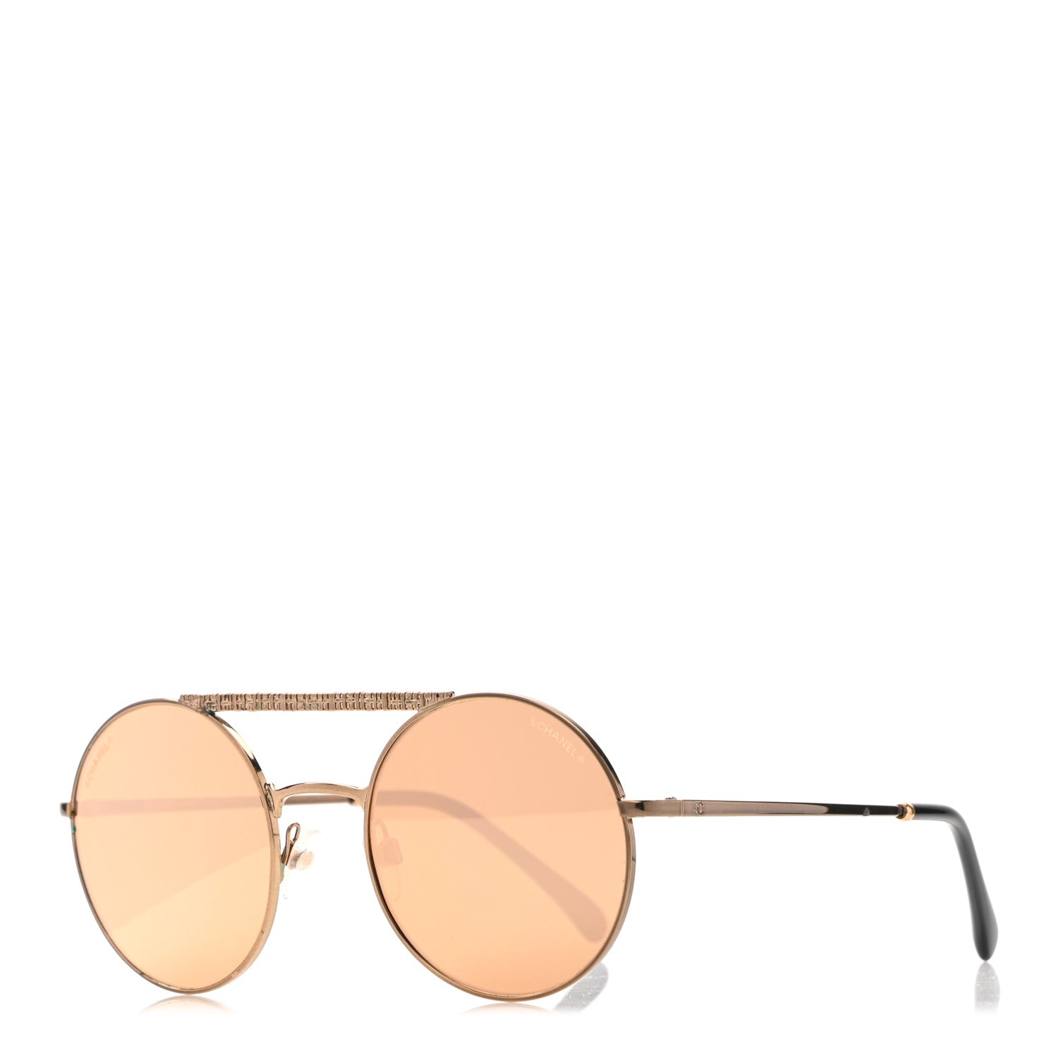Chanel Metal Winter Round Sunglasses 4232 Gold 1 of 9