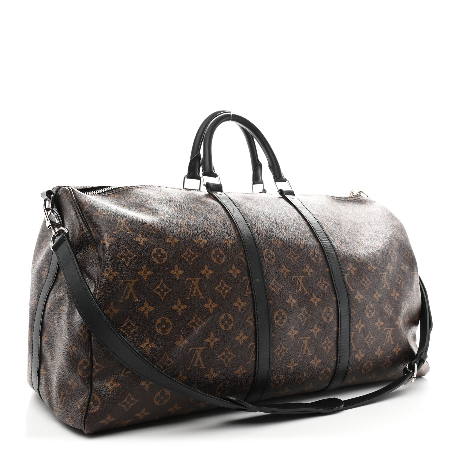 Louis Vuitton Monogram Macassar Keepall Bandouliere 55 2 of 8