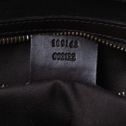 Gucci Monogram Woven Handle Tote Brown 7 of 9