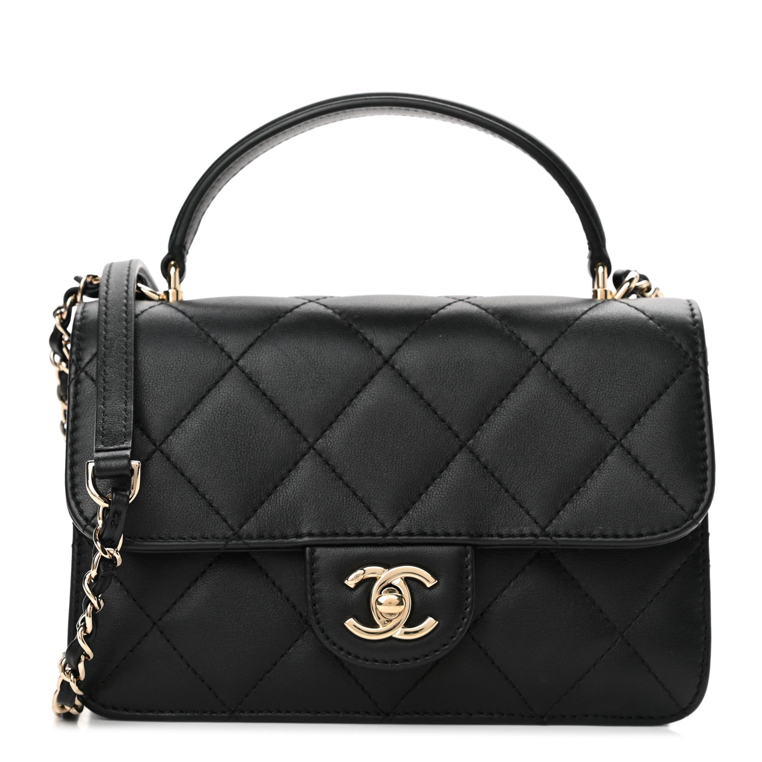 Chanel Calfskin Quilted Coco Lady Flap Black 1 of 11