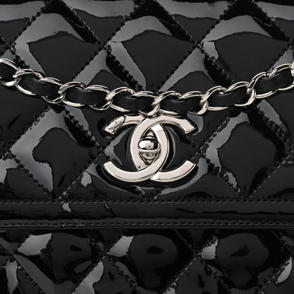 Chanel Patent Quilted Large Coco Shine Accordion Flap Black 7 of 10