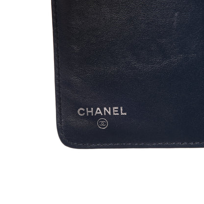 Chanel Caviar Timeless CC French Wallet Navy Blue 7 of 10