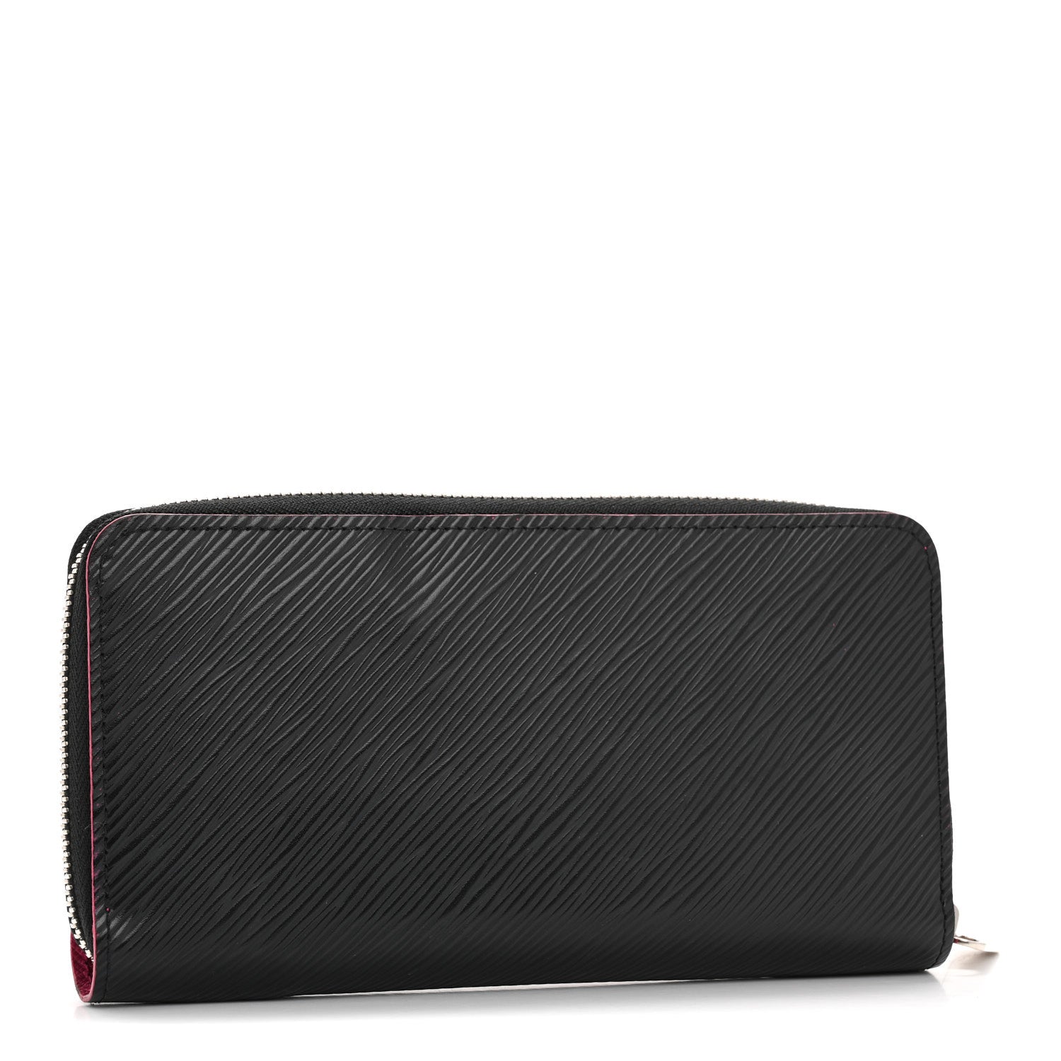 Louis Vuitton Epi Zippy Wallet Black Hot Pink 3 of 10