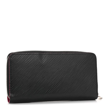 Louis Vuitton Epi Zippy Wallet Black Hot Pink 3 of 10