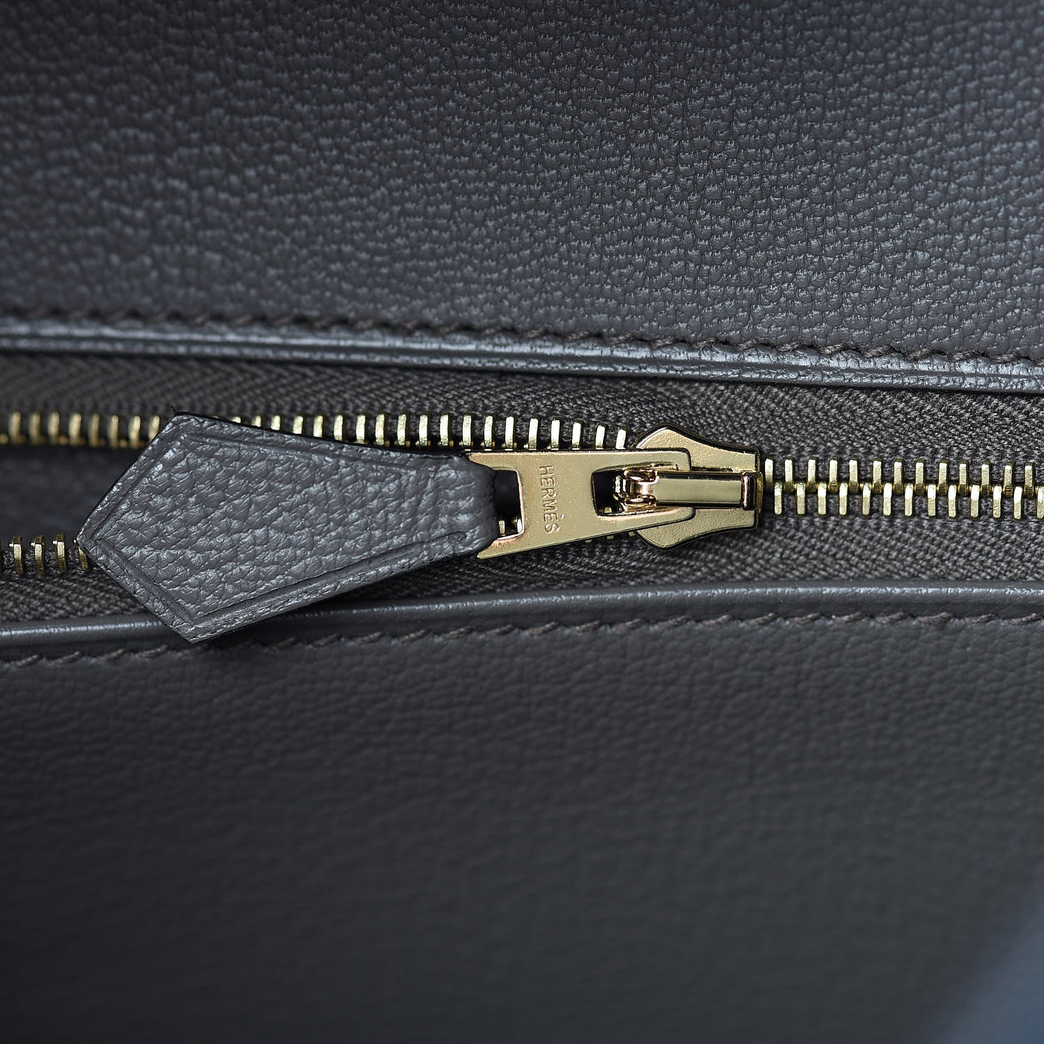 Hermes Epsom Horseshoe Birkin 35 Bleu Saphir Etain 17 of 35