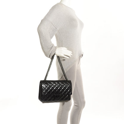 Chanel Glazed Calfskin Quilted 2.55 Reissue 226 Flap Black 2 of 8