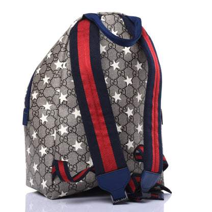 Gucci GG Supreme Monogram Stars Childrens Backpack Beige Ebony Yellow Royal 2 of 12