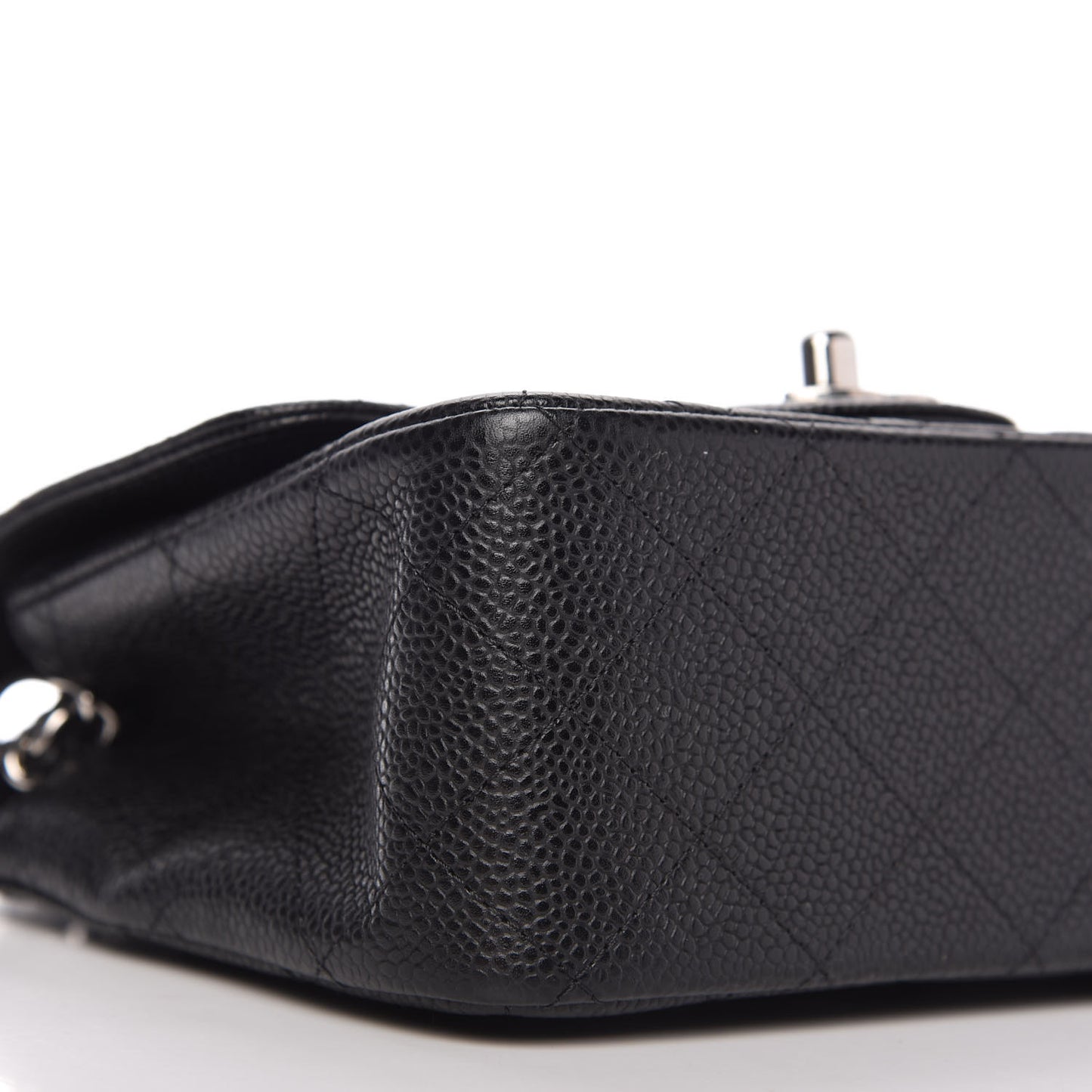 Caviar Quilted Mini Square Flap Black