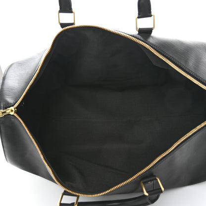 Louis Vuitton Epi Keepall 55 Black 5 of 12