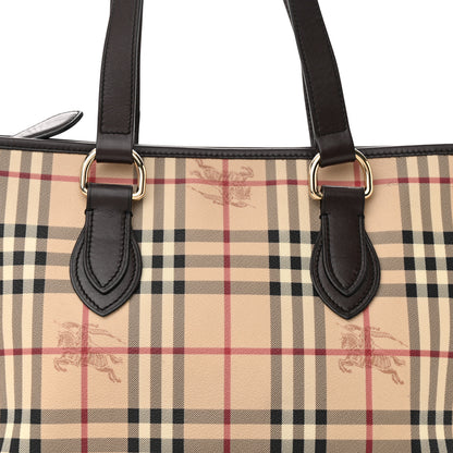 Burberry Haymarket Check Medium Regent Tote Chocolate 7 of 11