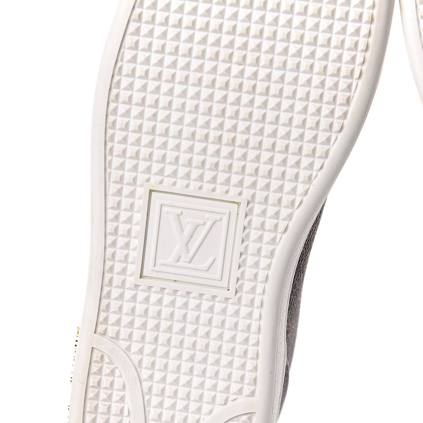 Calfskin Monogram LV Black Heart Sneakers 37 Cacao
