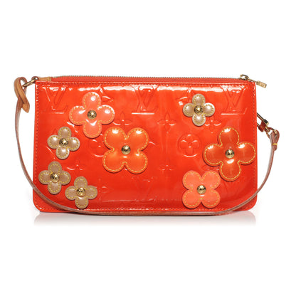 Louis Vuitton Vernis Lexington Fleurs Pochette Orange 1 of 7