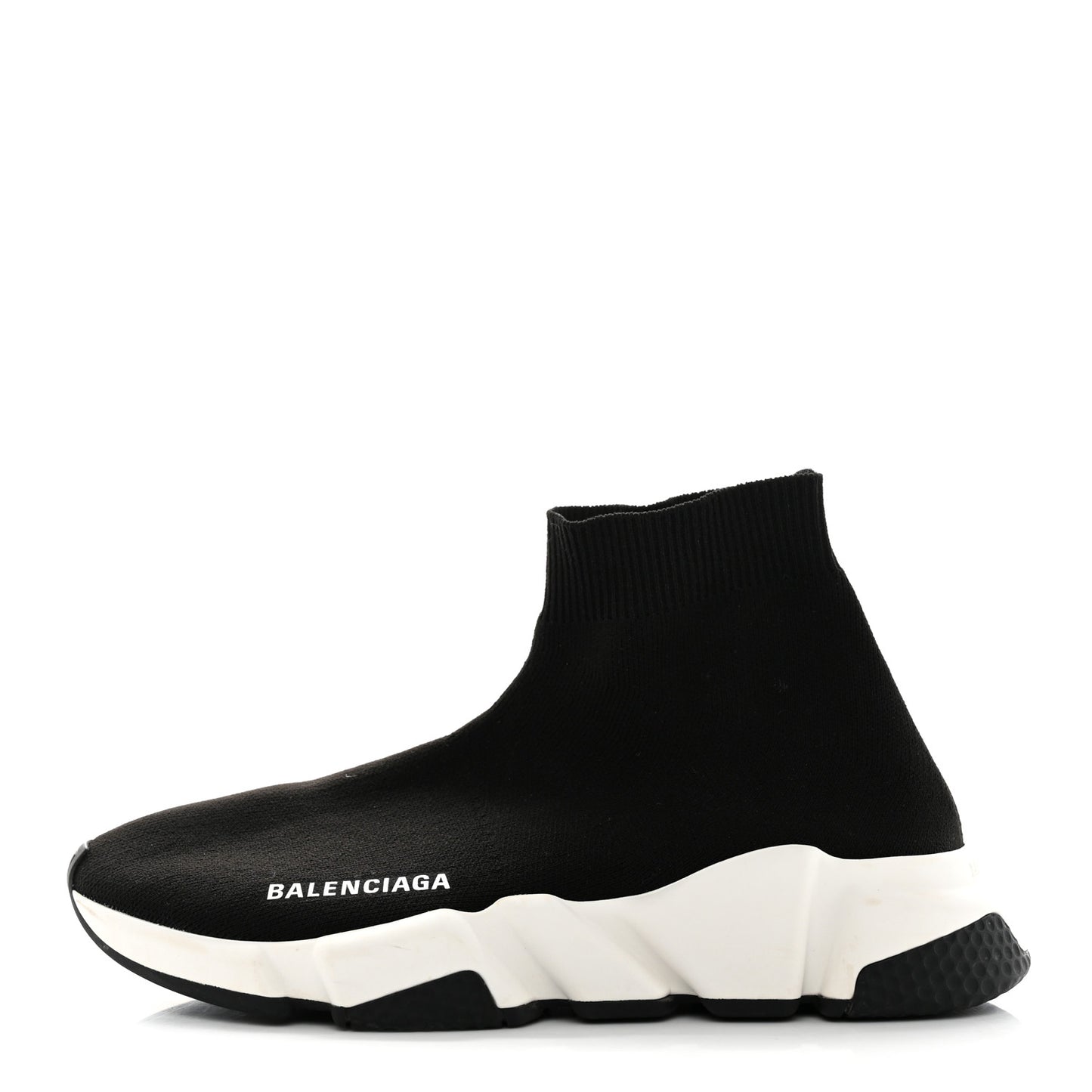 Neoprene Knit Womens Speed Sneakers 37 Black White