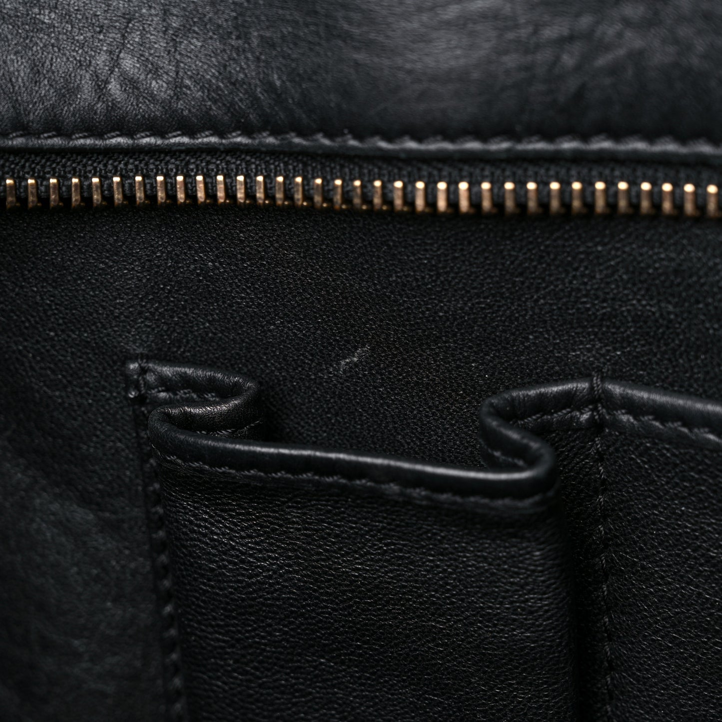 Velluto Calfskin Tri-Color Mini Luggage Vanilla