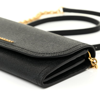 Burberry Grainy Calfskin Henley Wallet On Chain Black 10 of 16