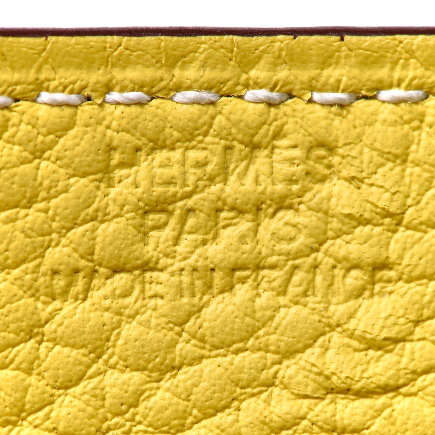 Hermes Taurillon Clemence Mini Mises et Relances Change Tray Jaune Fauve 5 of 7