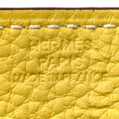 Hermes Taurillon Clemence Mini Mises et Relances Change Tray Jaune Fauve 5 of 7