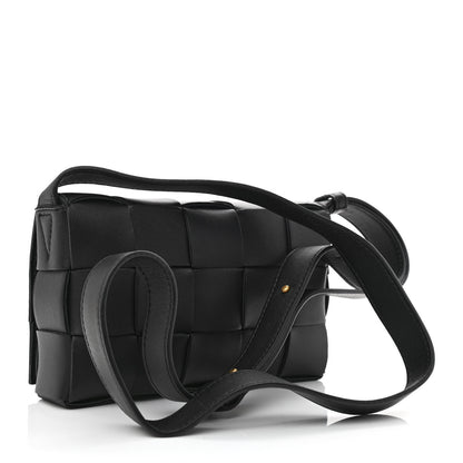 Bottega Veneta Lambskin Maxi Intrecciato Cassette Crossbody Bag Black 3 of 10