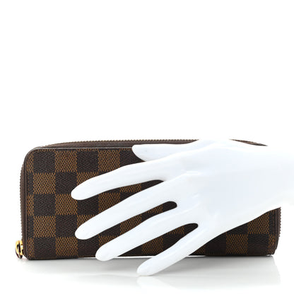 Louis Vuitton Damier Ebene Clemence Wallet Cherry 3 of 10