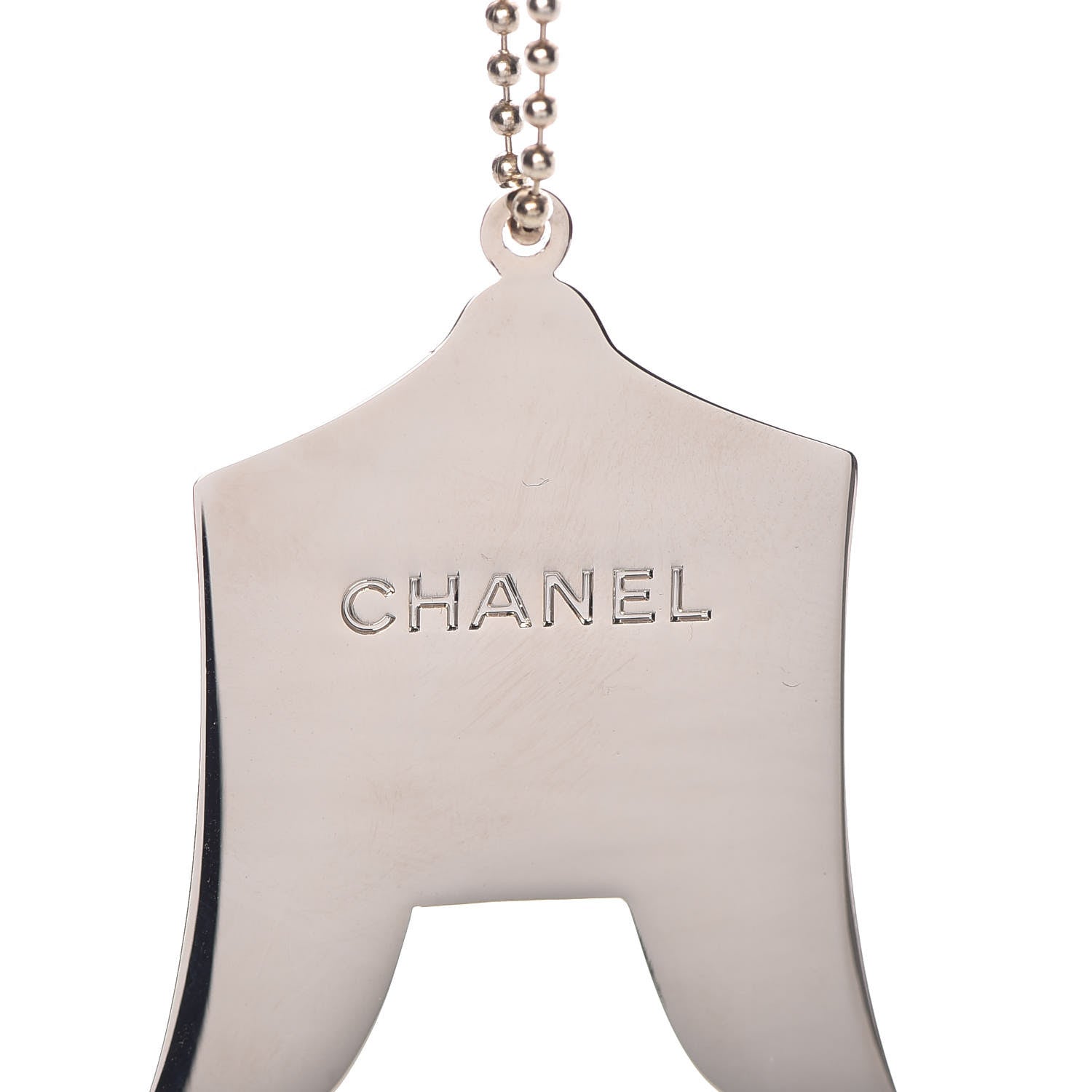 Chanel Enamel Circus Tent Bag Charm Pink Blue Silver 3 of 3