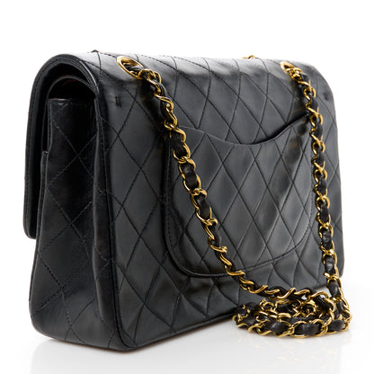 Chanel Lambskin Quilted Medium Double Flap Black 3 of 12