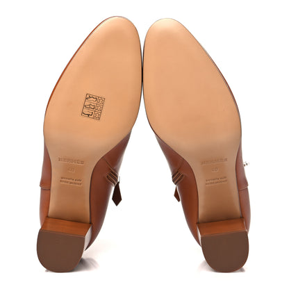Hermes Calfskin Saint Germain Ankle Boots 40 Gold 5 of 8