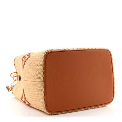 Louis Vuitton Raffia Calfskin Monogram Neonoe MM Tan 4 of 10