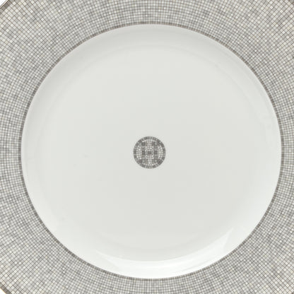 Hermes Porcelain Mosaique Au 24 Platine Presentation Plate Set of 2 4 of 7