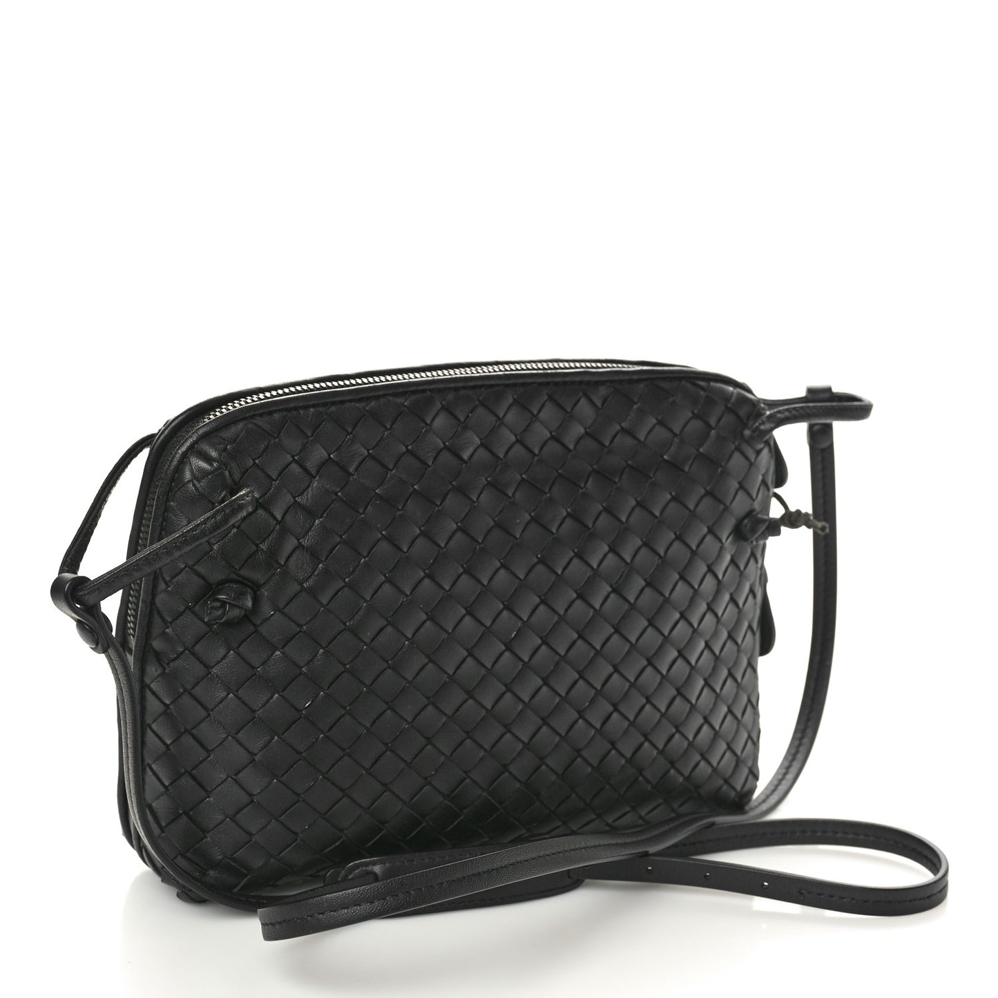 Nappa Intrecciato Nodini Bag Black