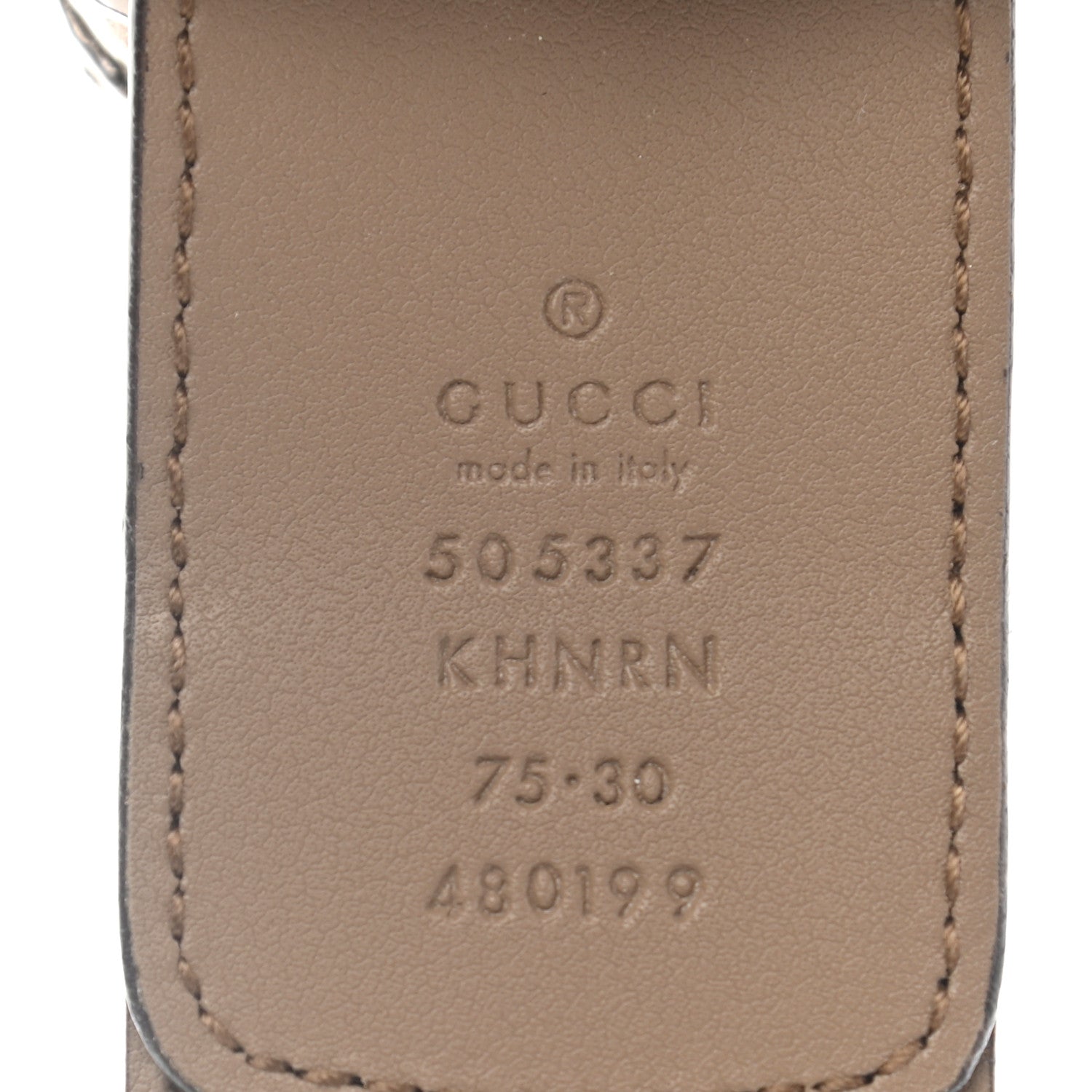 Gucci GG Supreme Monogram Suede Dionysus 40mm Belt 75 30 Beige Taupe 3 of 9