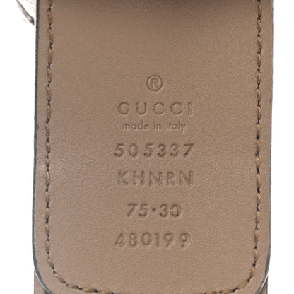 Gucci GG Supreme Monogram Suede Dionysus 40mm Belt 75 30 Beige Taupe 3 of 9