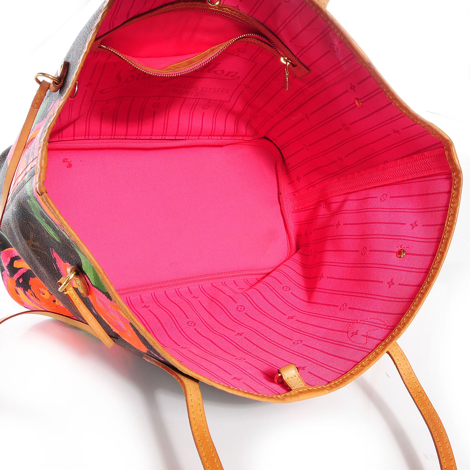 Louis Vuitton Monogram Roses Neverfull MM 5 of 7