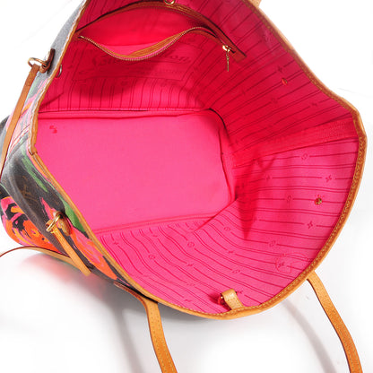 Louis Vuitton Monogram Roses Neverfull MM 5 of 7