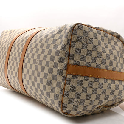 Louis Vuitton Damier Azur Keepall Bandouliere 55 9 of 9