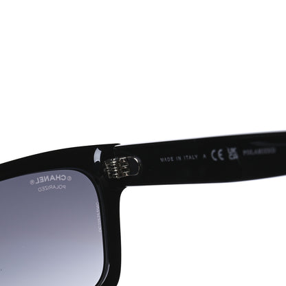 Chanel Acetate Polarized Square Sunglasses 5417-A Black 7 of 9
