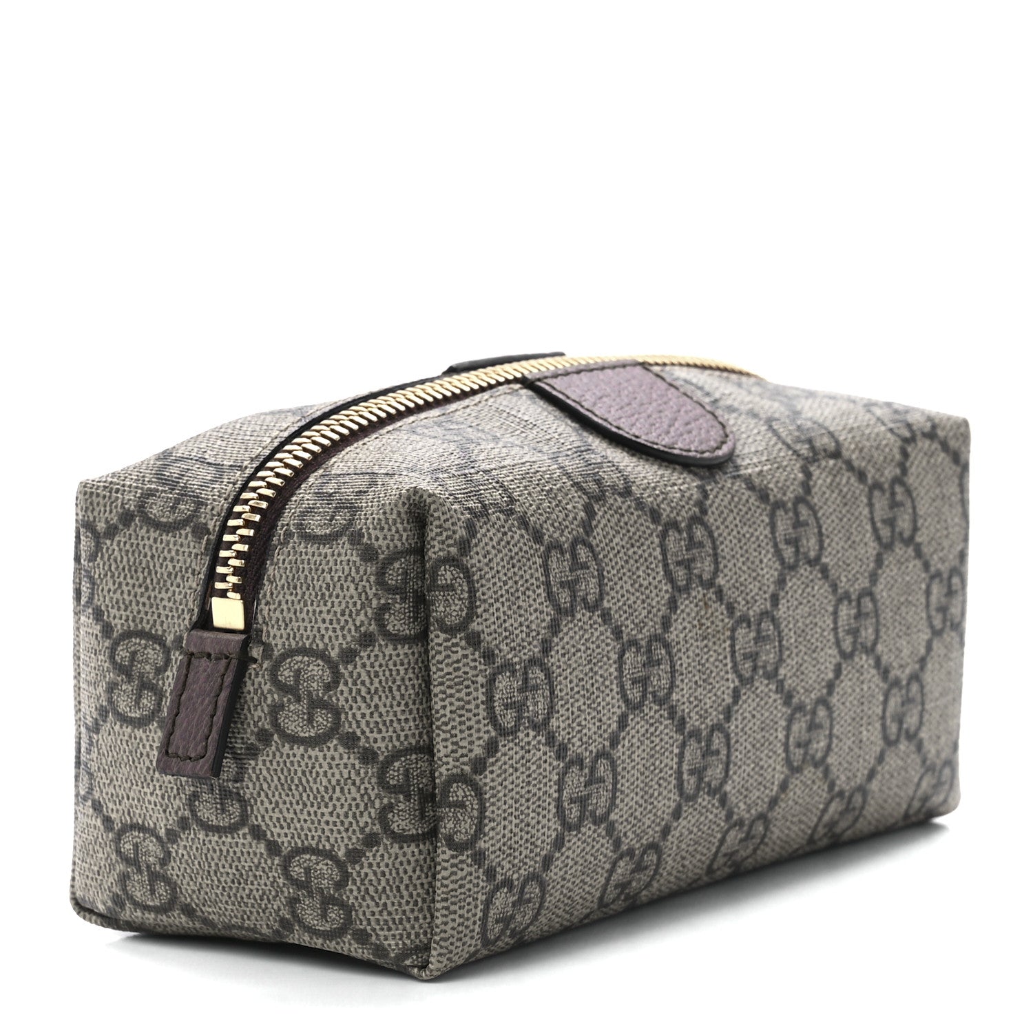 Gucci Soft GG Supreme Monogram Calfskin Small Ophidia Cosmetic Case Beige Ebony New Acero 3 of 11