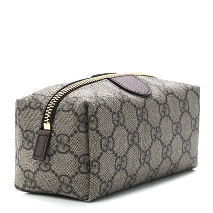 Gucci Soft GG Supreme Monogram Calfskin Small Ophidia Cosmetic Case Beige Ebony New Acero 3 of 11