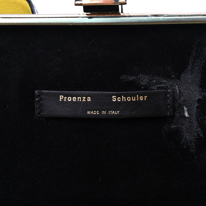 Proenza Schouler Nappa Frame Bucket Bag Black Yellow 5 of 10