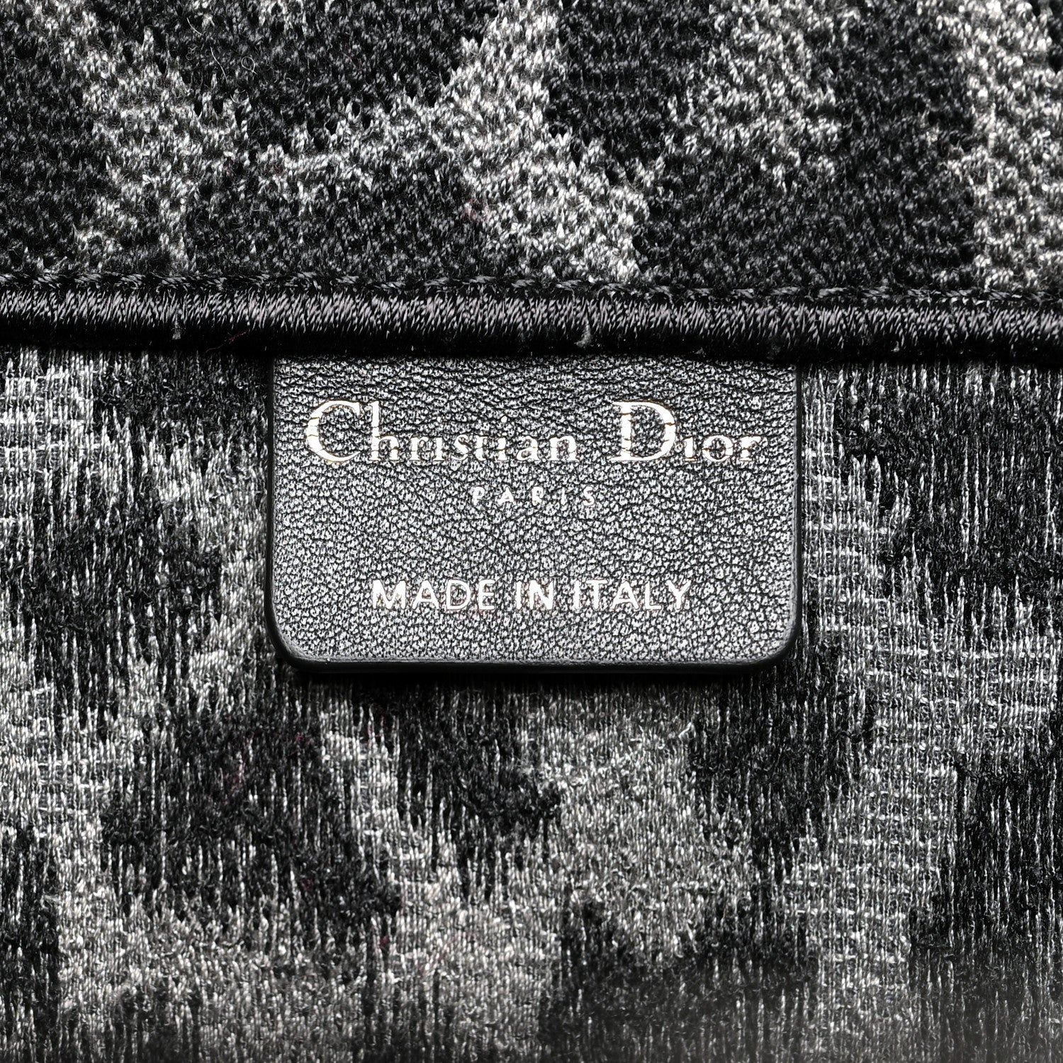 Christian Dior Canvas Mizza Embroidered Large Leopard Book Tote Grey 5 of 11
