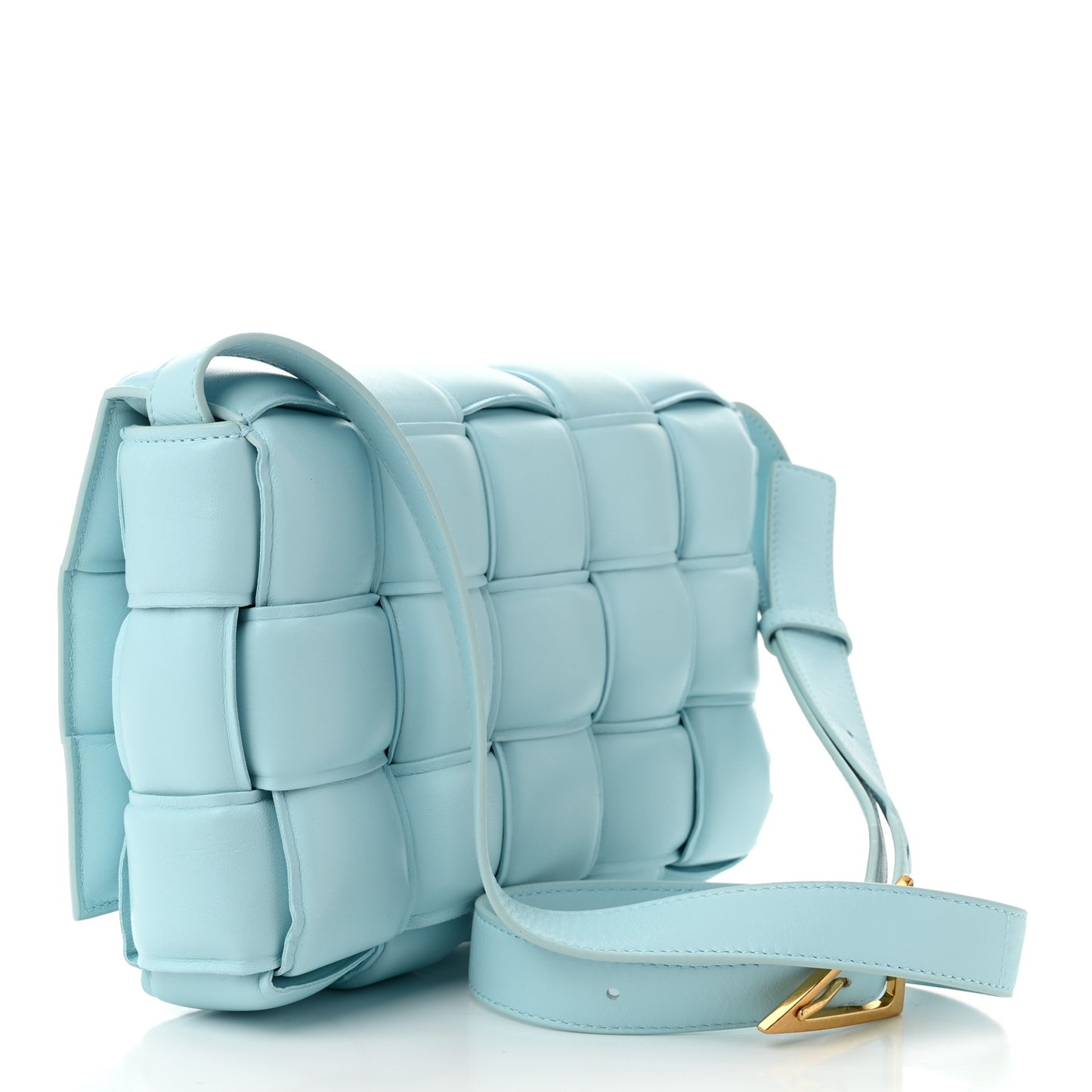 Maxi Intrecciato Padded Cassette Crossbody Bag Linoleum