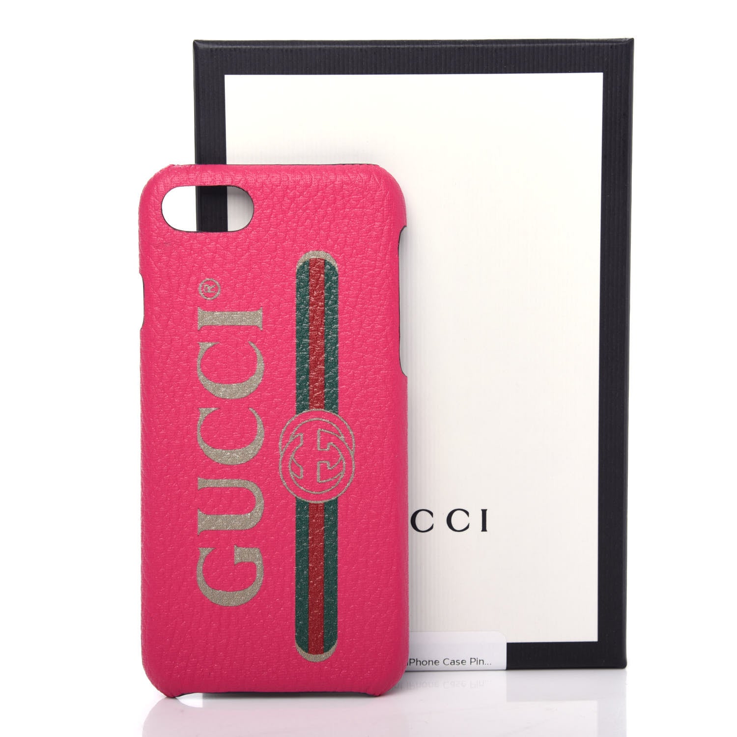 Gucci Calfskin Gucci Print iPhone 7/8 Case Pink 5 of 5