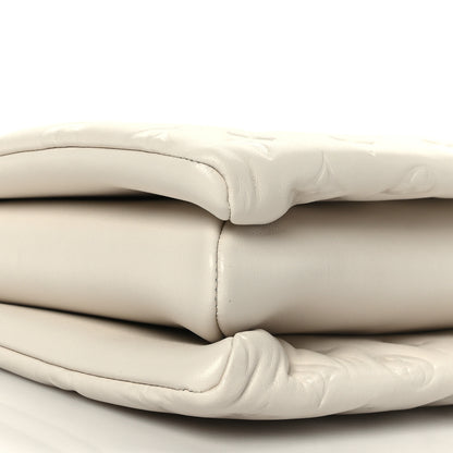 Louis Vuitton Lambskin Embossed Monogram Coussin PM Beige Cream 8 of 9